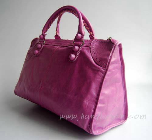 Balenciaga 084824 Pink Purple Giant Motorcycle Bag in 45cm - Click Image to Close