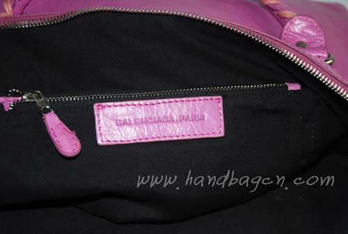 Balenciaga 084824 Pink Purple Giant Motorcycle Bag in 45cm