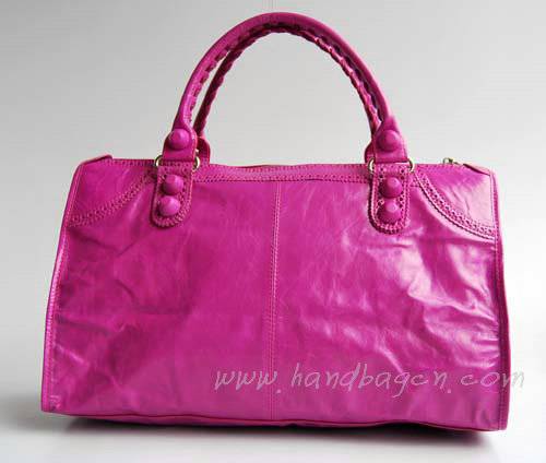Balenciaga 084824 Purple Red Giant Motorcycle Bag in 45cm - Click Image to Close