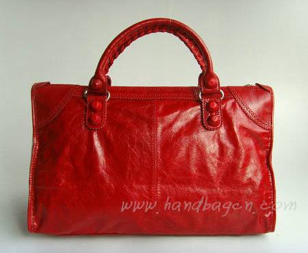 Balenciaga 084824 Red Giant Motorcycle Bag in 45cm