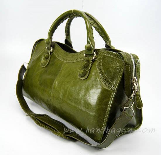 Balenciaga 084828 Army Green Motorcycle Fashion Handbag - Click Image to Close