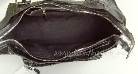 Balenciaga 084828 Black Motorcycle Fashion Handbag - Click Image to Close