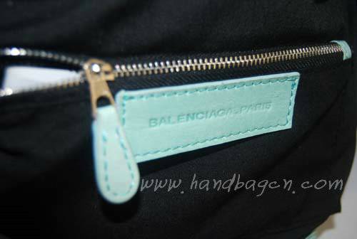 Balenciaga 084828 Lake Green Motorcycle Fashion Handbag - Click Image to Close