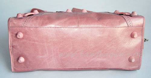 Balenciaga 084828 Light Pink Motorcycle Fashion Handbag - Click Image to Close