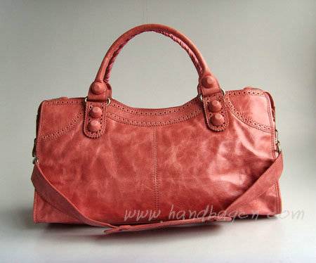 Balenciaga 084828 Pink Motorcycle Fashion Handbag - Click Image to Close