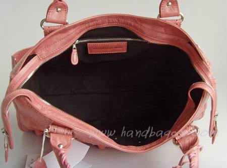 Balenciaga 084828 Pink Motorcycle Fashion Handbag - Click Image to Close