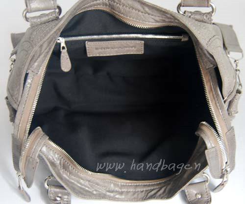Balenciaga 084828 Silver Motorcycle Lambskin Fashionable Handbag - Click Image to Close
