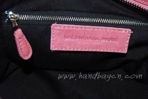 Balenciaga 084832 Pink Lambskin Arena Giant Covered City Medium Leather Handbag - Click Image to Close