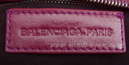 Balenciaga 084832 Purple Motorcycle City Tote Bag