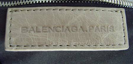 Balenciaga 084832 Silvery Gray Motorcycle City Tote Bag - Click Image to Close