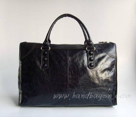 Balenciaga 084834 Black Giant City Whipstitch & Leather in 50cm