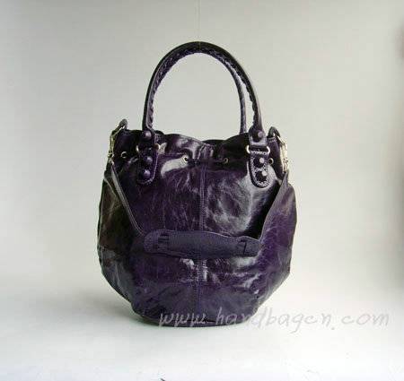 Balenciaga 084838 Aubergine Fall-Winter Leather Bag