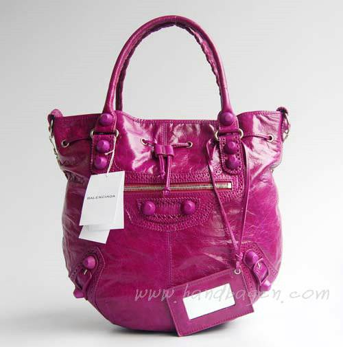 Balenciaga 084838 Pueple Fall-Winter Leather Bag