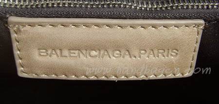 Balenciaga 084838 Silver Grey Fall-Winter Leather Bag
