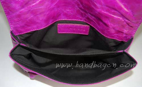 Balenciaga 084857 Purple Giant City Whipstitch Clutch Leather Bag - Click Image to Close