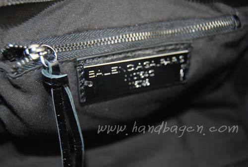 Balenciaga 084932 Black Motorcycle City Medium Lambskin Leather Handbag - Click Image to Close
