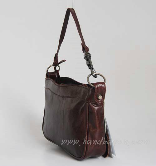 Balenciaga 084980 Coffee Tempest Leather Mini Shoulder Bag