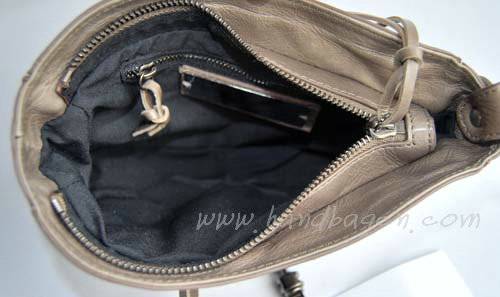Balenciaga 084980 Grey Tempest Leather Mini Shoulder Bag - Click Image to Close