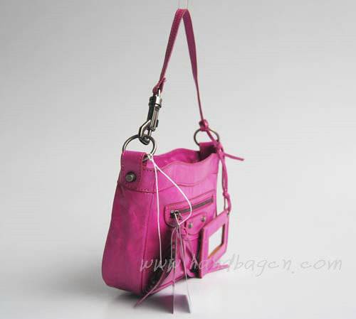 Balenciaga 084980 Light Purple Lambskin Leather Mini Shoulder Bag - Click Image to Close
