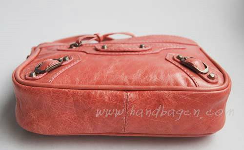 Balenciaga 084980 Pink Tempest Leather Mini Shoulder Bag