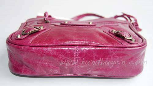 Balenciaga 084980 Purple Tempest Leather Mini Shoulder Bag