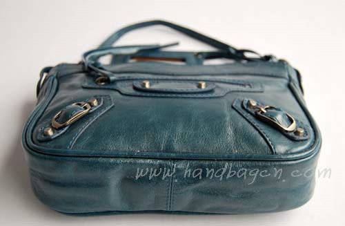 Balenciaga 084980 Royal Blue Tempest Leather Mini Shoulder Leather Bag