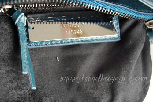Balenciaga 084980 Royal Blue Tempest Leather Mini Shoulder Leather Bag - Click Image to Close