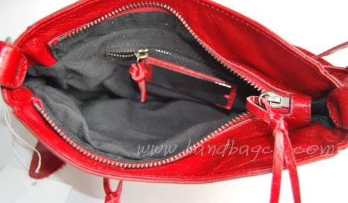 Balenciaga 084980 Red Tempest Leather Mini Shoulder Bag - Click Image to Close