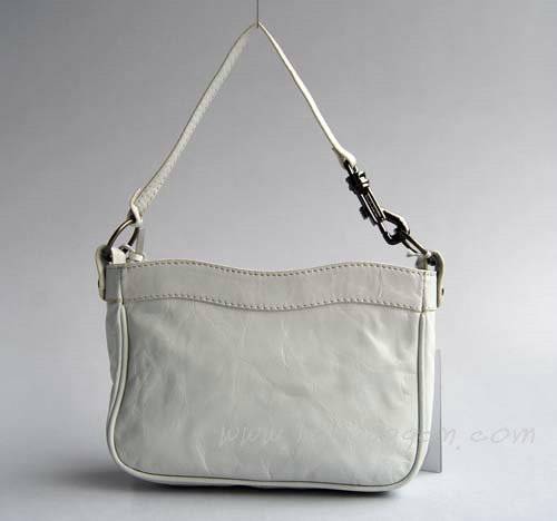 Balenciaga 084980 White Tempest Leather Mini Shoulder Leather Bag - Click Image to Close