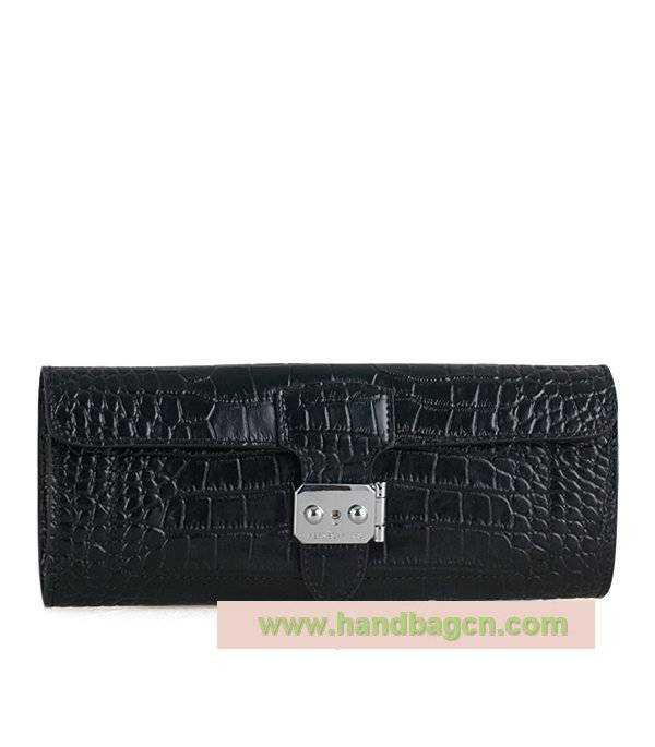 Hermes 1002 Alligator Embossed Cowhide Clutch - Click Image to Close