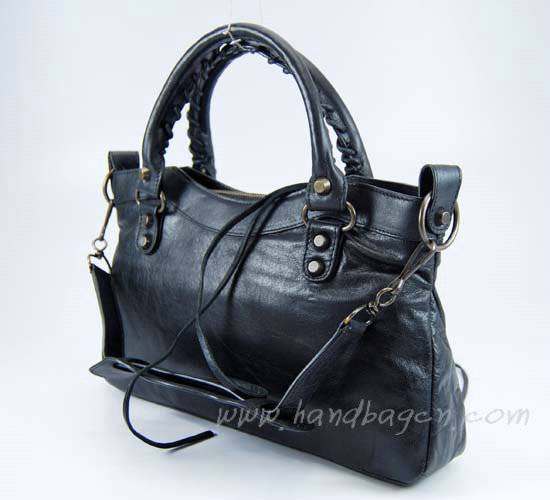 Balenciaga 103208 Black Arena First Classic Leather Bag