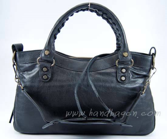 Balenciaga 103208 Black Arena First Classic Leather Bag - Click Image to Close