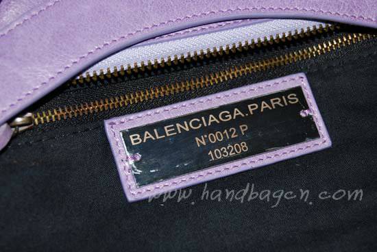 Balenciaga 103208 Eggplant Arena First Classic Leather Bag