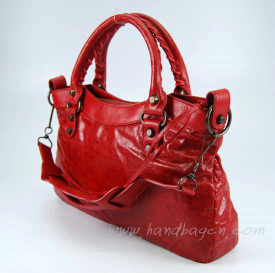 Balenciaga 103208 Red Arena First Classic Leather Bag - Click Image to Close