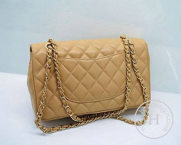 Chanel 1112 Classic 2.55 Replica Handbag Apricot Lambskin Leather With Gold Hardware