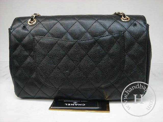 Chanel 1112 Classic 2.55 Replica Handbag Black Genuine Cowhide Leather With Gold Hardwar - Click Image to Close