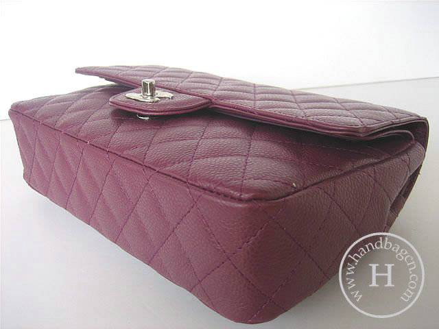 Chanel 1112 Classic 2.55 replica handbag light purple genuine cowhide leather with Silver Hardware - Click Image to Close