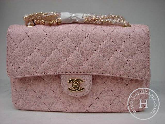 Chanel 1112 Classic 2.55 Replica Handbag Pink Genuine Cowhide Leather With Gold Hardware