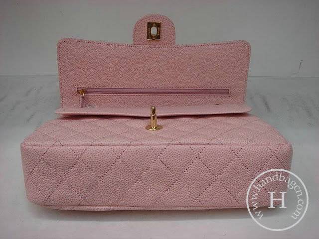 Chanel 1112 Classic 2.55 Replica Handbag Pink Genuine Cowhide Leather With Gold Hardware - Click Image to Close