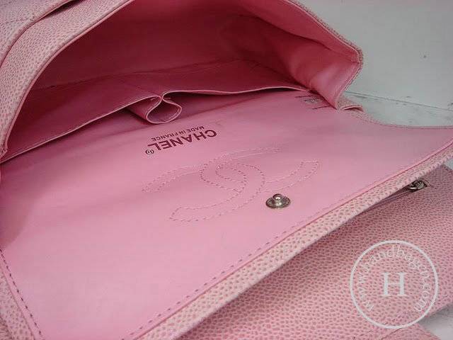 Chanel 1112 Classic 2.55 Replica Handbag Pink Genuine Cowhide Leather With Silver Hardware
