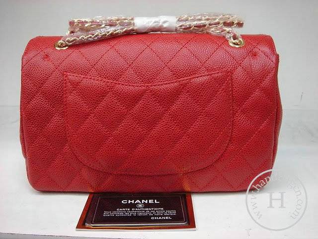 Chanel 1112 red cowhide leather 2.55-Gold Hardware