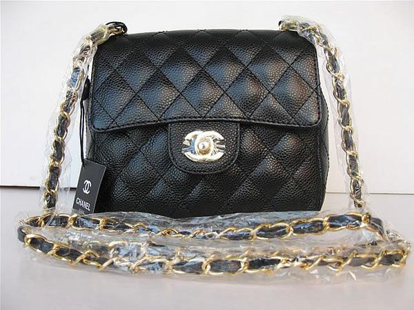 Chanel 1115 replica handbag Black cowhide leather with Gold hardware Chanel 1115 replica handbag Black cowhide leather with Gold hardware