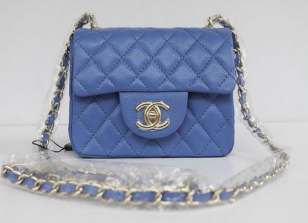 Chanel 1115 replica handbag Blue cowhide leather with Gold hardware Chanel 1115 replica handbag Blue cowhide leather with Gold hardware