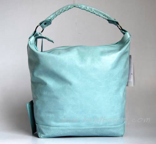 Balenciaga 177285 Light Blue Arena Classic Day Hobo Leather Handbag