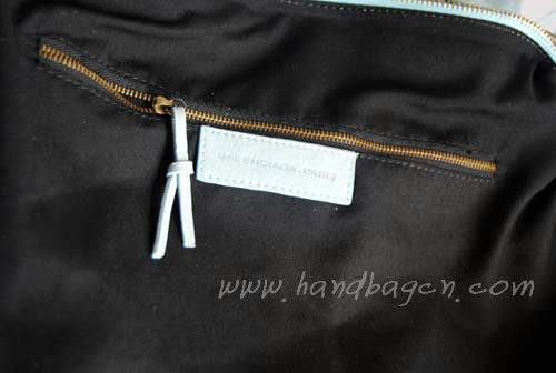 Balenciaga 177285 Light Blue Arena Classic Day Hobo Leather Handbag