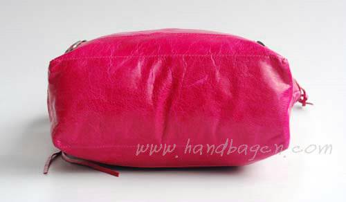 Balenciaga 177285 Peach Red Arena Classic Day Leather Handbag