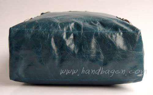 Balenciaga 177285 Blue Arena Classic Day Hobo Leather Handbag - Click Image to Close