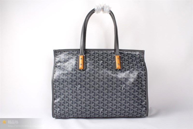 Goyard Sac Marquises Zippered Tote Bag 00317 dark grey - Click Image to Close