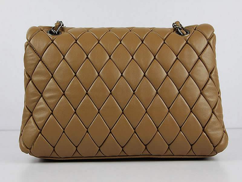 Chanel 60285 Original Quilted Lambskin Flap Bag-Apricot