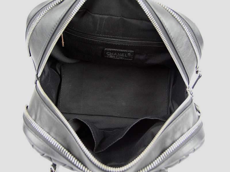 Chanel 60286 Original Quilted Lambskin Flap Bag-Black